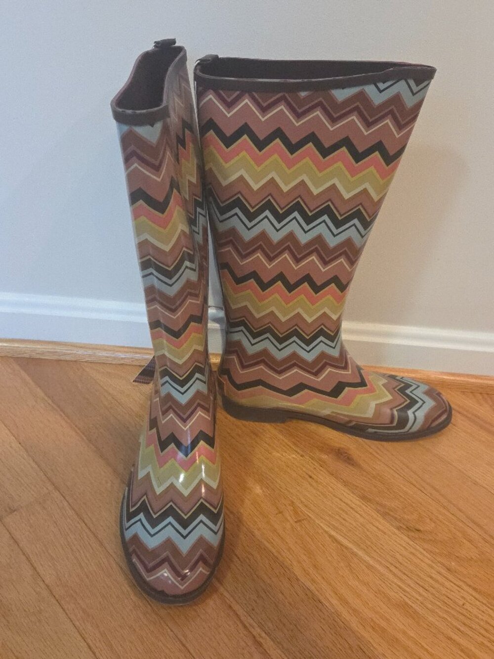 Missoni for Target Chevron Rain Boots NWT Size 8